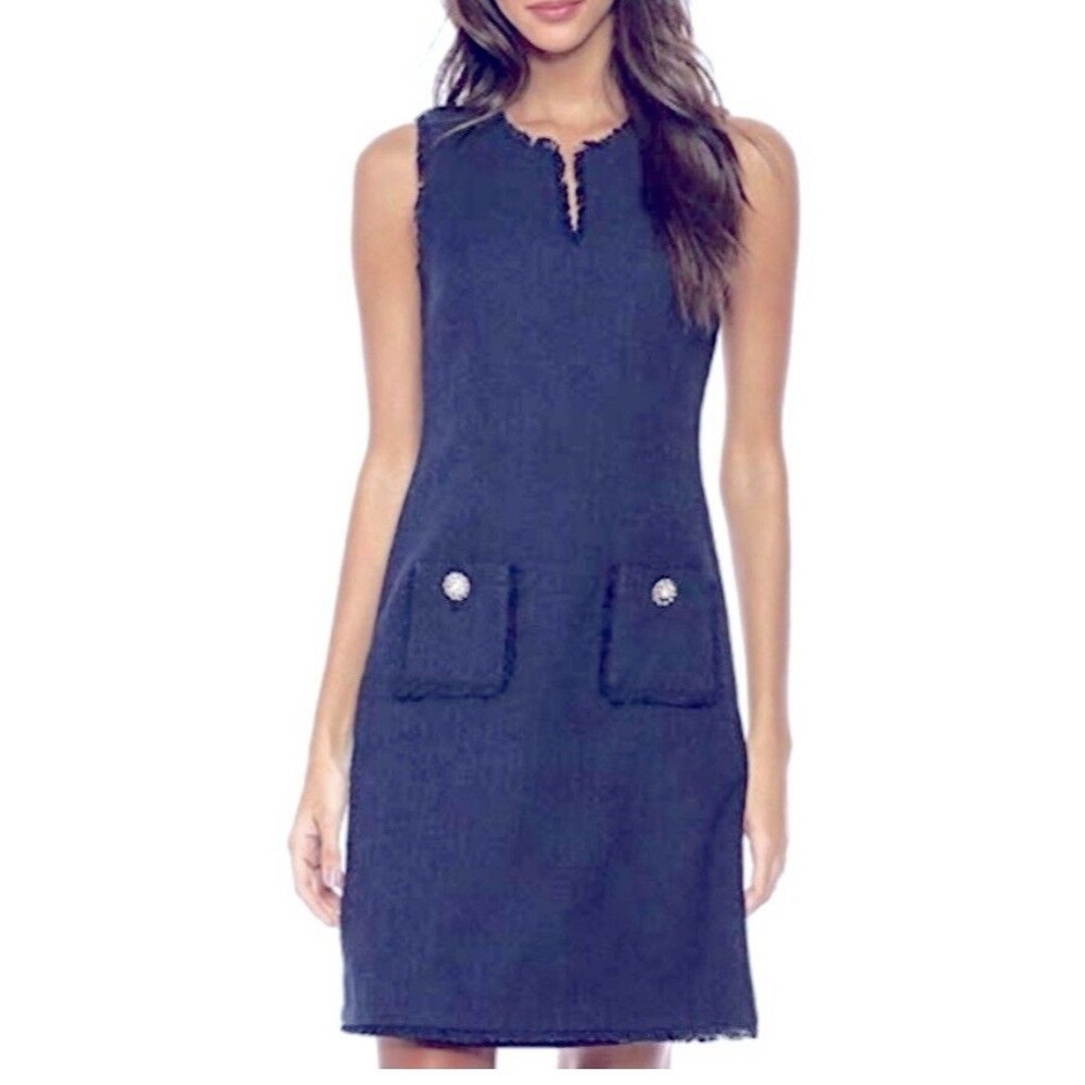 Karl Lagerfeld Women's Tweed Dress With Pockets Size 14
